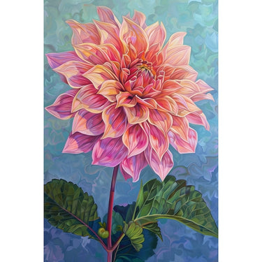 Dahlia Flower Acrylic Canvas